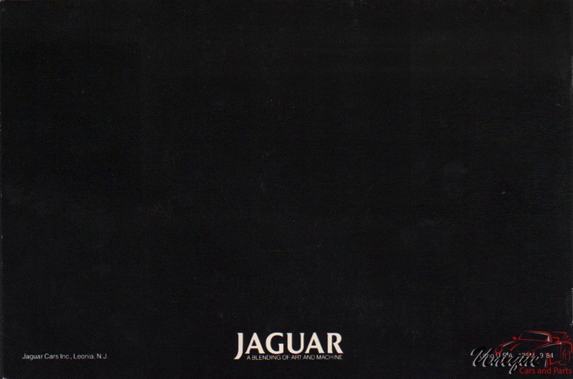 1985 Jaguar Model Lineup Brochure Page 1